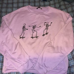 Skull crewneck hoodie